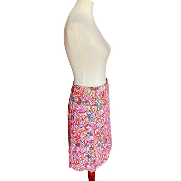 NWT Talbots Scalloped Hem Paisley Skirt - Picture 3 of 11